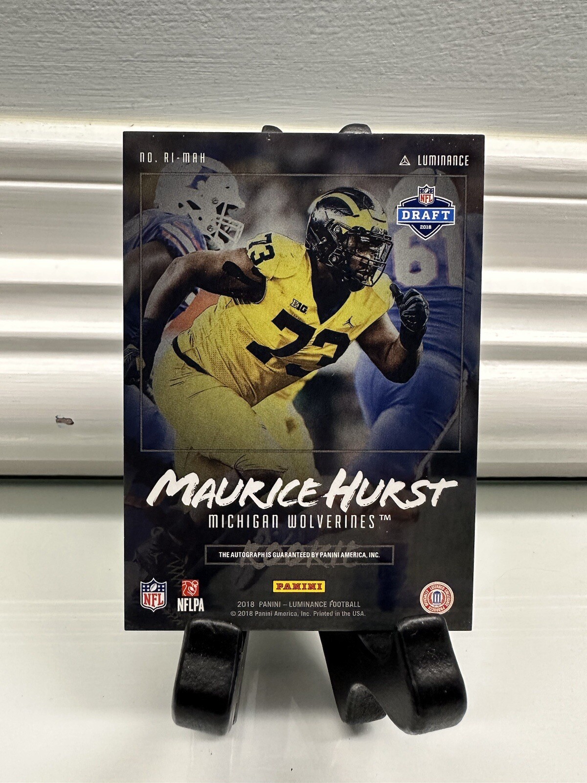 2018 Panini Luminance Rookie Ink RIMAH Maurice Hurst /249 (AU, RC