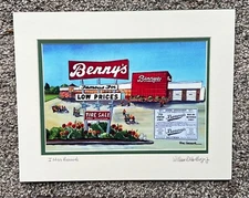 Bennys Art Print or magnet Department Store Dept Nostalgic Benny's RI decor Gift