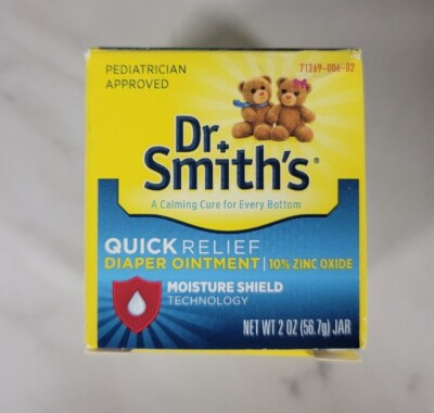 Dr. Smiths Quick Relief Diaper Rash Ointment, 2 oz. NEW