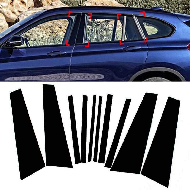 Pillar Posts Window Door Trim Fits BMW X1 F48 2016 2017 2018 2019 2020 2021 2022 - Image 3 of 4