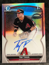 2023 Bowman Chrome 1st REFRACTOR PROSPECT ROOKIE AUTO Tim Tawa 445/499