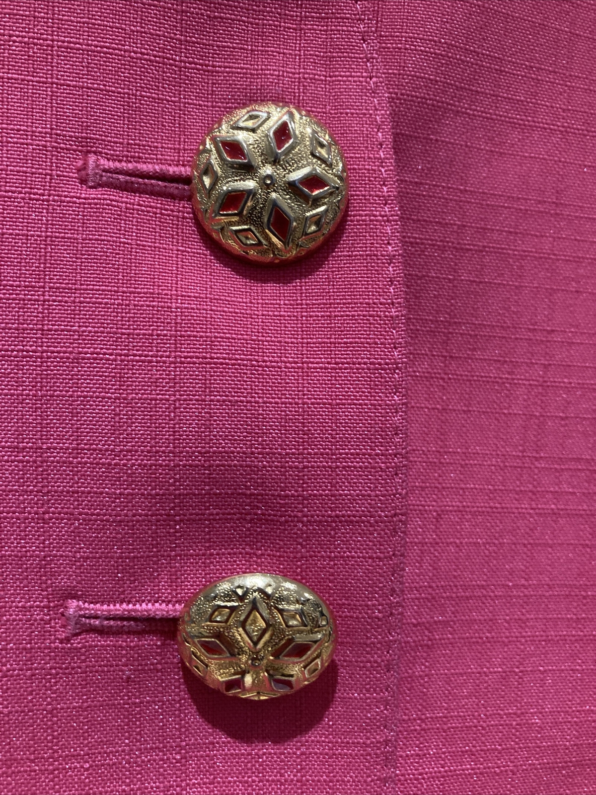 Vintage 1980s C & A Fuchsia Jacket, Size 40, armpit to armpit 20" approx. 2