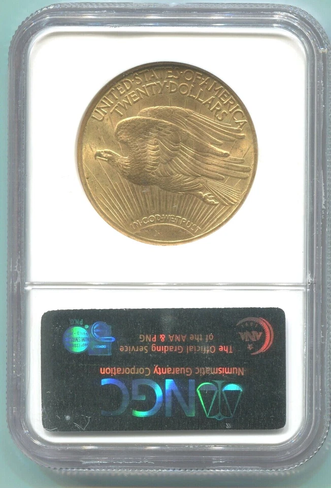 1914-S $20 ST GAUDENS DOUBLE EAGLE NGC MS65 SAINT MS-65 BETTER DATE Older Holder - Image 4 of 4