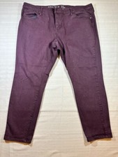 Ava  Viv  Jeans Women's Size 20W Skinny Entubado Burgundy Stretgh Elastizada 540