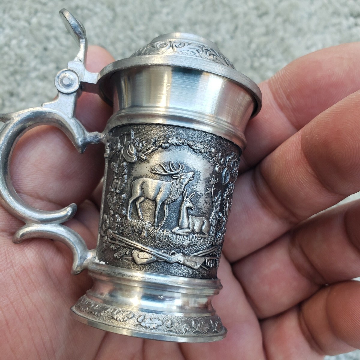 vintage BMF-Zinn 97% pewter Moose, Deer, Turkey 3