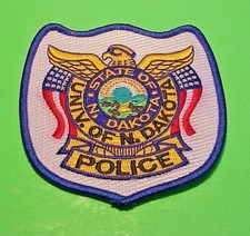 UNIVERSITY OF NORTH DAKOTA ND 3 7/8" POLICE PATCH FREE SHIPPING!!!
