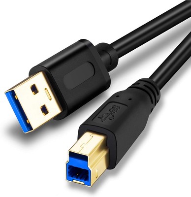 USB 3.0 Cable A Male to B Male 3Ft, Scanner Printers Desktop External Hard Drive