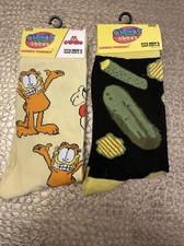 TWO FOR ONE Crazy Socks, Funny Dress, Socks for Men, Crew Length, Fun Novelty