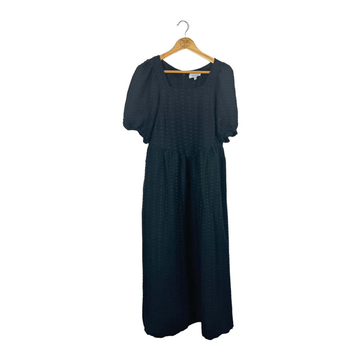 & Other Stories Midi Dress Size L Black A line