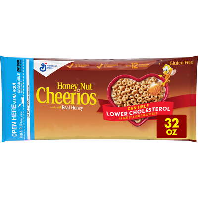 Honey Nut Heart Healthy Gluten Free Breakfast Cereal, Value Bag, 32 oz