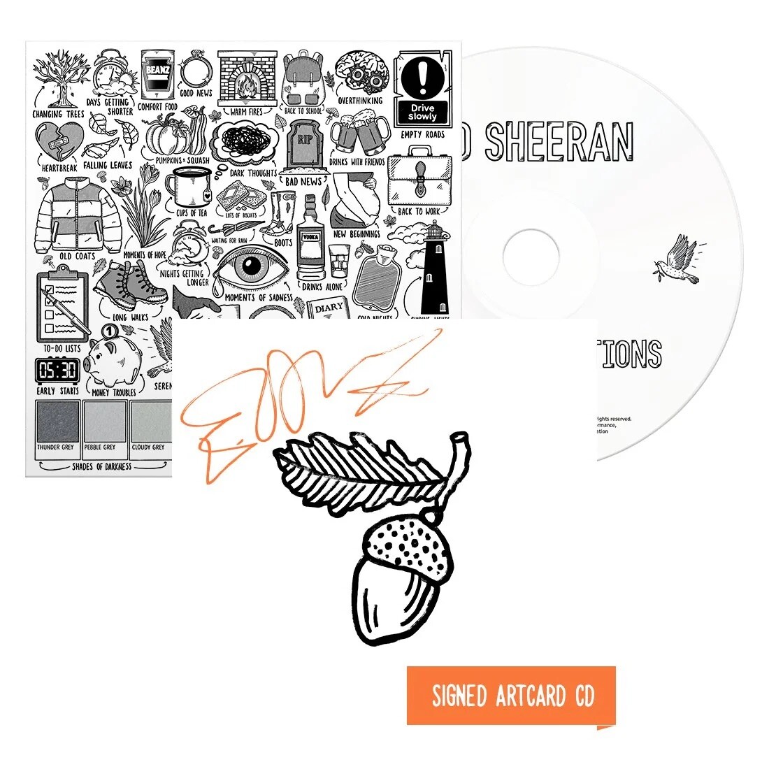 Ed Sheeran Ｘ ＋ ÷ Autumn Variations No.6 Autumn Variations Harvest Orange Vinyl – Ed Sheeran