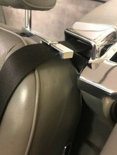 MERCEDES SL107 R107 SL/C SOLID ALLOY ALUMINIUM SEAT BELT TIDY GUIDE SET POLISHED