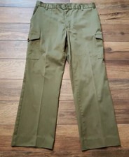 Vintage Boy Scouts Of America Official Pants Mens Green Cargo Uniform 80s 34 X28