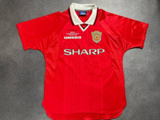 Manchester United 1997/2000 Umbro Home Football Shirt Soccer Jersey Size M
