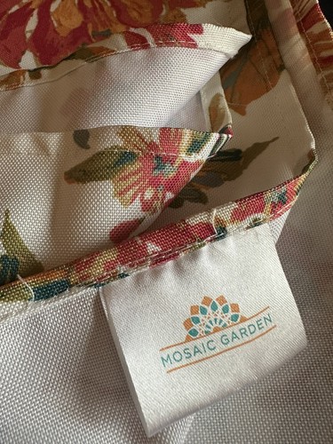 Autumn Floral Tablecloth 84x59 Rectangle Classic Multicolor Mosaic Garden Poly - Picture 19 of 24
