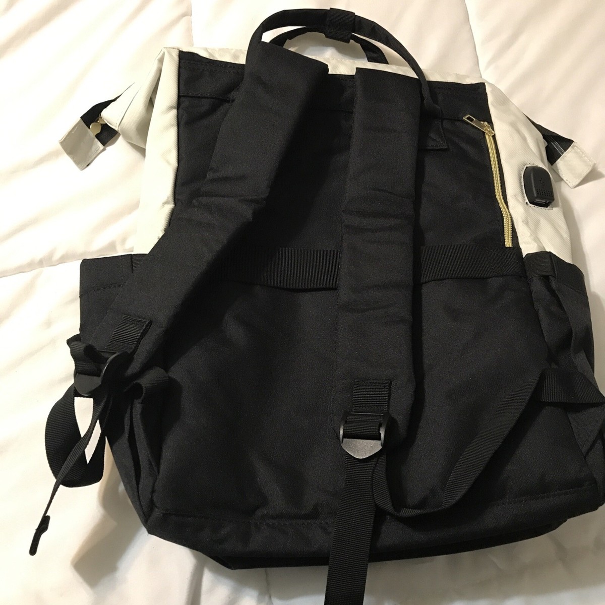 LOVEVOOK Black and Cream Women\'s Backpack LOVEVOOK Viola V Laptop Backpack 15.6 main image 3
