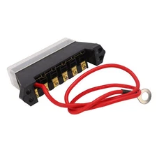  Box 6 Way Heat Resistance ABS 1 In 6 Out Blade Block For Automotive