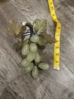 Chinese Carved Jade Grapes Stone MCM Vintage Fruit Art Decor 7” Republic China — photo 6