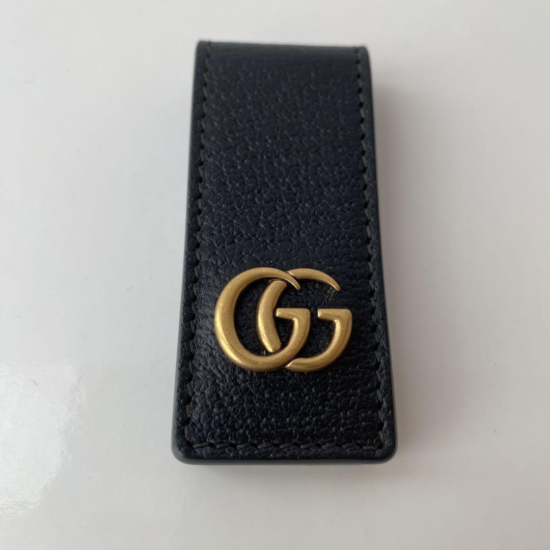 gg marmont leather money clip