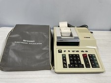 Sharp Compet Electronic Printing Calculator CS-1165. Tested and works with cover