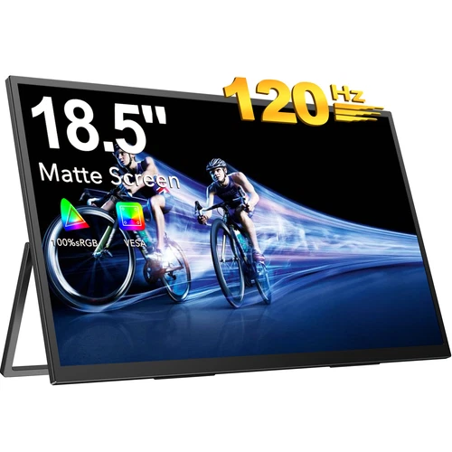 120Hz Tragbarer Monitor 18,5" Gaming Monitor Full HD Reisemonitor PC Bildschirm