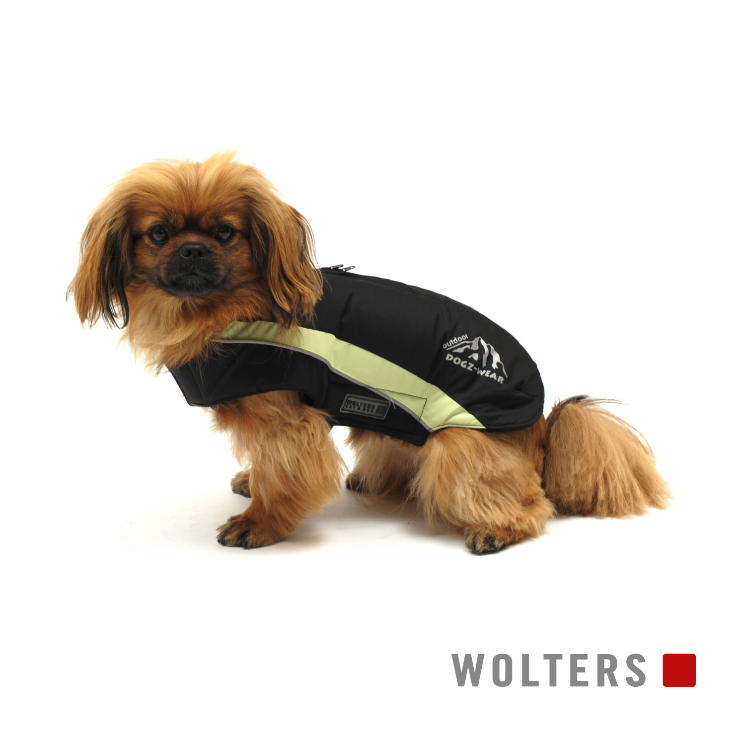 Wolters Skijacke Dogz Wear Für Hunde – Wasserdicht, Rückenlänge 80 Cm, Rot/schwarz
