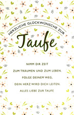 columba Grußkarte Taufe Taufkarte Mädchen Glückwunschkarte Sakrament Karte Frau