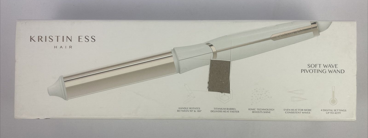 Kristin Ess Soft Wave Pivoting Wand Curling Iron 1 1/4  display picture 1