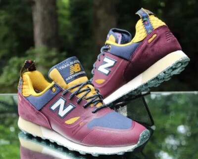 New Balance Mens Trailbuster Re-Engineered Hike Maroon Blue/Yellow Sz 13 TBTFHBN NEW BALANCE TRAILBUSTER RE-ENGINEERED – Premier main image 4
