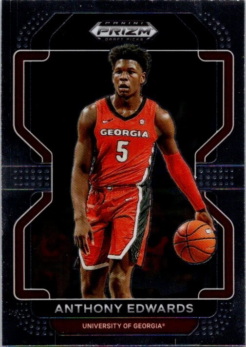 2022 Prizm Draft Picks Basketball Base Silver #3 Anthony Edwards - NM- Free Ship
