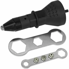 Sealey DRA01 Drill Powered Rivet Gun / Riveter Adaptor 1/4" Shank For 2.4 - 4...