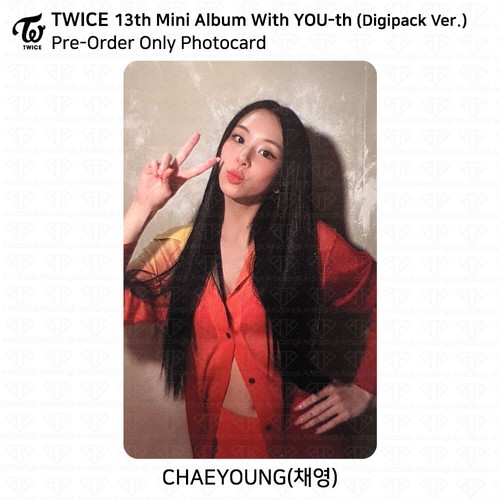 TWICE 13th Mini Album With YOU-th Youth Photocard Poster Film Sticker Chaeyoung - Picture 53 of 74