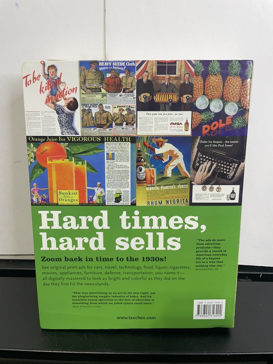 All-American Ads 30s by Taschen edited by Jim Heimann Flex Bound