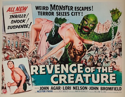  ''Revenge of the Creature''  Half Sheet 22''x28'' Repro Poster Style B