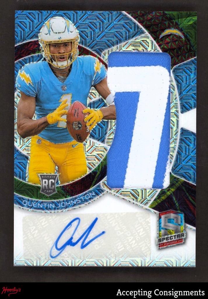 2023 Panini Spectra Meta #229 Quentin Johnston RPA Rookie PATCH AUTO RC 09/10