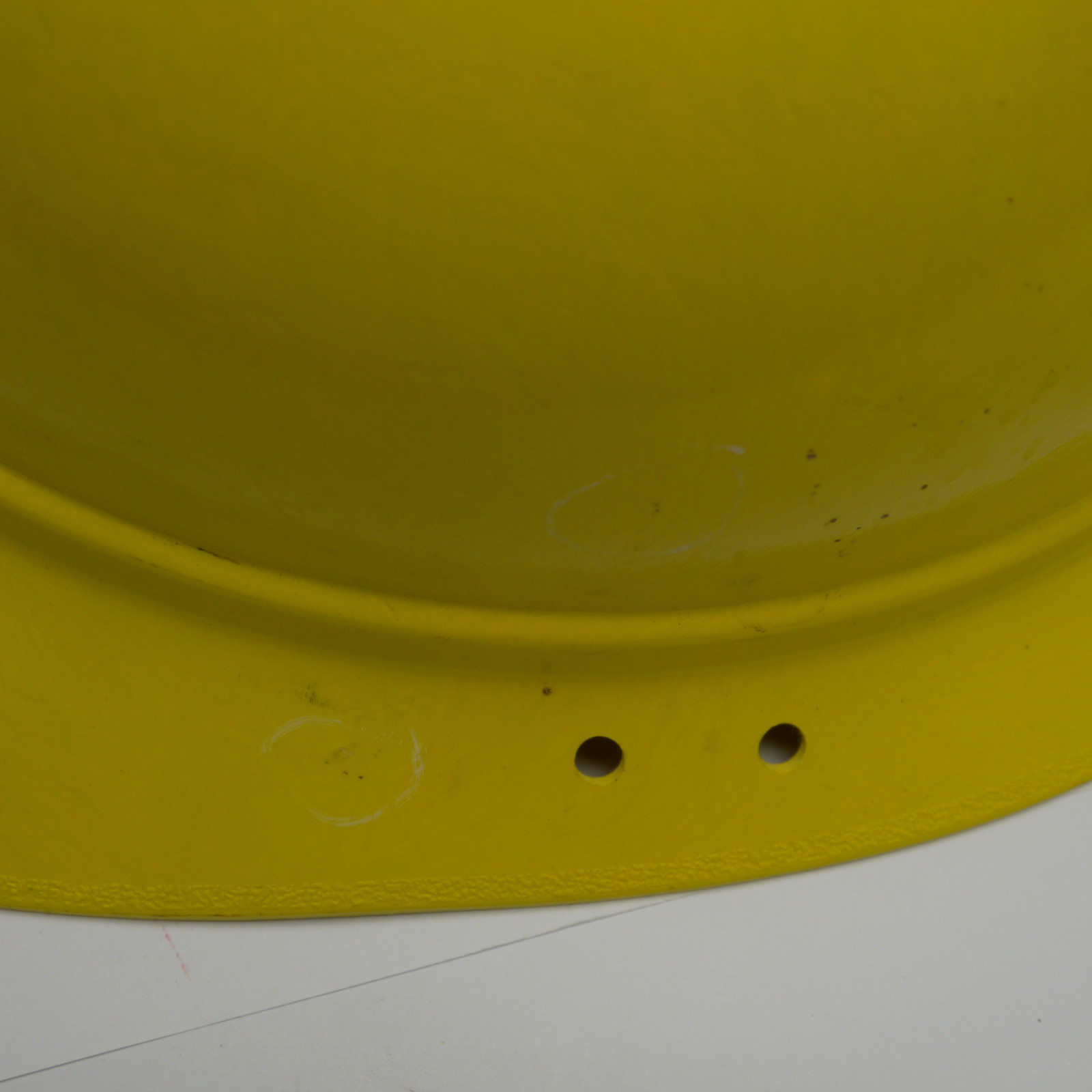 Vtg Hard Hat Helmet Full Brim Yellow Fiberglass Firef… Gem