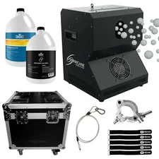 Chauvet DJ Hurricane Bubble Haze DMX Haze Filled Bubble Machine, Road Case Fluid