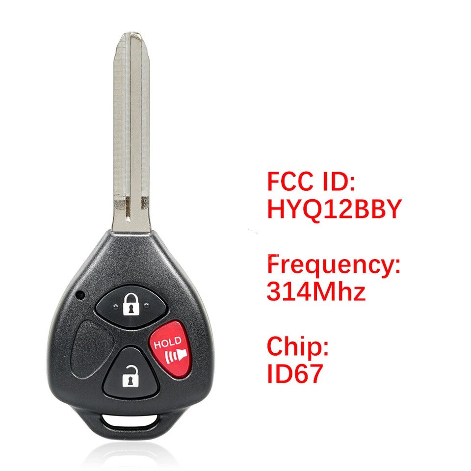 2 para 2008 2009 2010 2011 2012 Scion XB mando a distancia llavero HYQ12BBY 315 MHz Foto 2 de 4