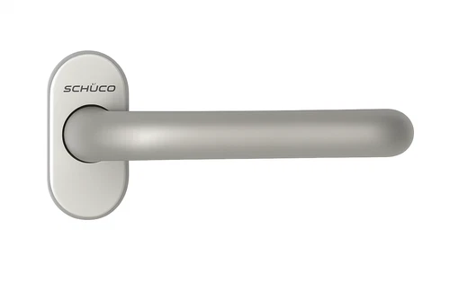 Schuco Door Handle Sprung Lever Door Handle Aluminium Finish - Ref 210678