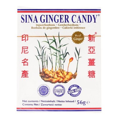 Sina Ingwerbonbons 56g Ingwer Bonbons Gingerbon Gemberbonbons Ginger Candy
