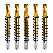 5x Titanium-Plated M2 Steel Pilot Drill bit for Hole Saw Center Metal Steel C655
