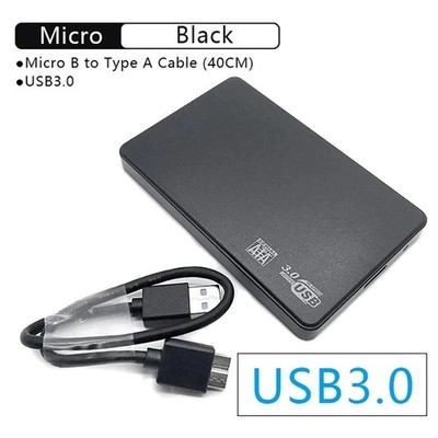 2.5'' SATA to USB 3.0 External Hard Drive Enclosure Case HDD SSD Storage Box