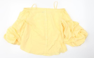 Basic-Bluse Damen UK Größe M Vera Moda Gelb