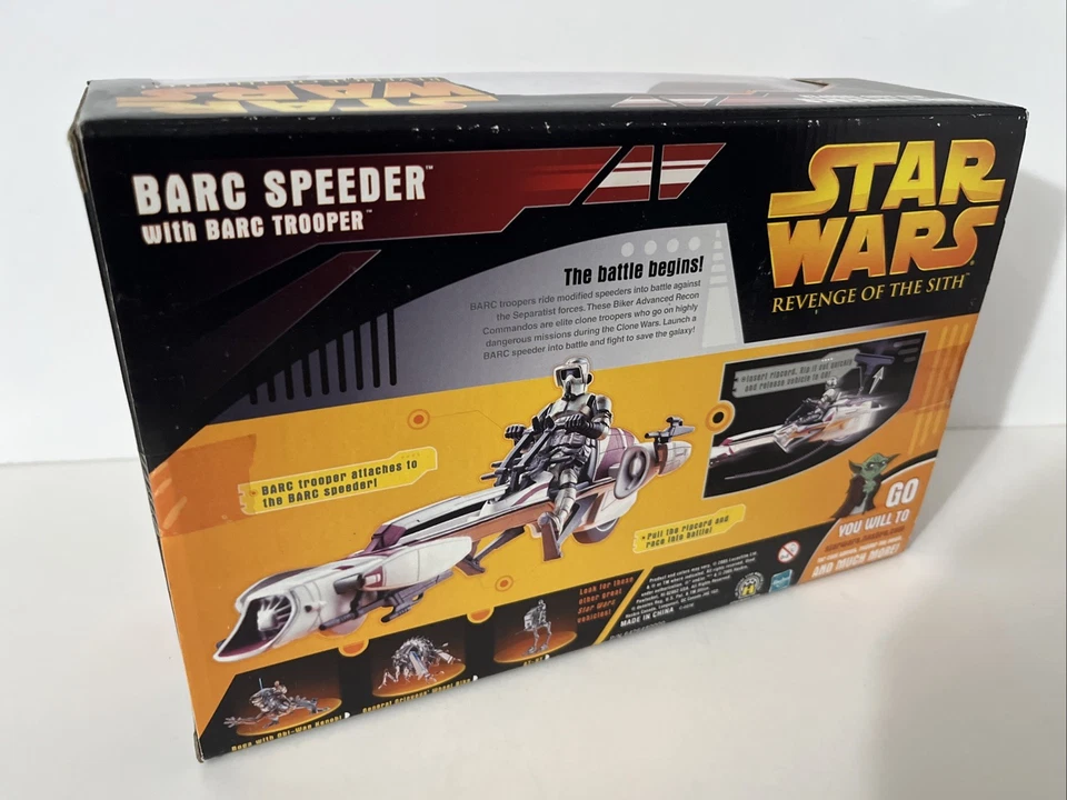 Bicicleta Hasbro Star Wars Revenge of the Sith 2005 Speeder con Barc Trooper Foto 2 de 4