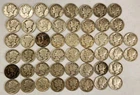 Roll of 50 Silver Mercury Dimes $5 Face Value 90% Silver Coins Mixed Dates