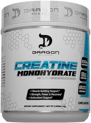 DRAGON PHARMA Bulk Creatine Monohydrate, Aid Muscle Recovery, Post-Workout Su...