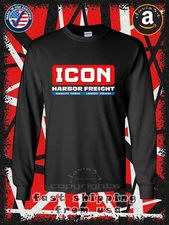 Harbor Freight ICON Tools Logo Men's Long Sleeve T-Shirt American Size T-Shirt