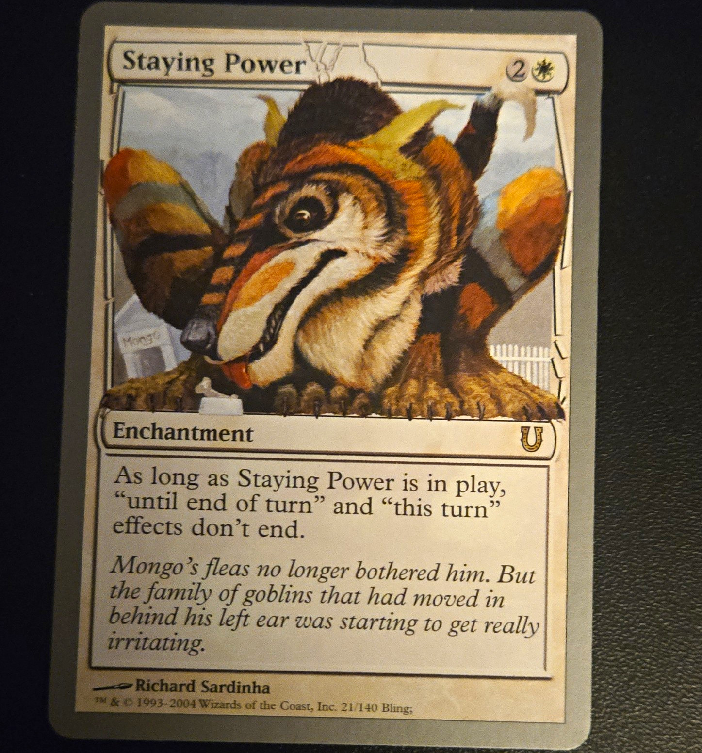 Magic: The Gathering Unhinged Staying Power 21/140 Foil Rare Enchantment EN