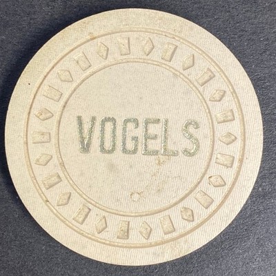 VOGELS Chip / Check from Vogels / Eagle Saloon in Antioch, CA Scarce