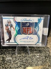 Panini 2025 Flawless Tetairoa McMillan Rookie Autograph Shield 1/1 Panthers NFL
